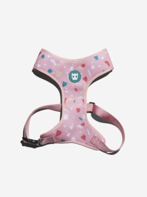 ΣΑΜΑΡΑΚΙ ΣΚΥΛΩΝ ZEEDOG MESH PLUS HARNESS TERRAZO ΡΟΖ L 48cmX67-102cm
