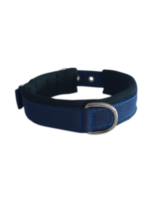 ΧΕΙΡΟΠΟΙΗΤΟ ΠΕΡΙΛΑΙΜΙΟ ΔΙΠΛΟΥ ΙΜΑΝΤΑ ΜΕ ΕΠΕΝΔΥΣΗ CERBERUS 60X3cm ΜΠΛΕ-ΜΑΥΡΟ