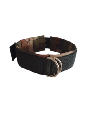 ΧΕΙΡΟΠΟΙΗΤΟ ΠΕΡΙΛΑΙΜΙΟ ΔΙΠΛΟΥ ΙΜΑΝΤΑ ΜΕ ΕΠΕΝΔΥΣΗ CERBERUS 70X5cm ΜΑΥΡΟ-ΠΑΡΑΛΛΑΓΗ