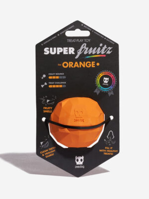 ΠΑΙΧΝΙΔΙ ΣΚΥΛΟΥ ZEEDOG SUPER ORANGE ΠΟΡΤΟΚΑΛΙ 5cm