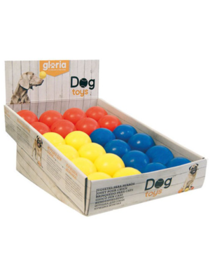 ΠΑΙΧΝΙΔΙ ΣΚΥΛOY ΜΠΑΛΑΚΙ GLORIA SOLID BALL JU00711 7cm ΚΙΤΡΙΝΟ