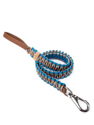 ΟΔΗΓΟΣ ΣΚΥΛΟΥ UNICORD LEASH SKYSCRAPER ΜΠΛΕ-ΜΠΛΕ ΚΑΡΟ Μ 120cm 27mm