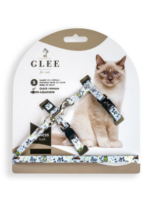 ΣΑΜΑΡΑΚΙ & ΟΔΗΓΟΣ ΓΑΤΑΣ GLEE 89220 FUNNY CAT S H20-35cm B25-45cm L1x100cm