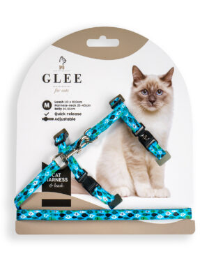 ΣΑΜΑΡΑΚΙ & ΟΔΗΓΟΣ ΓΑΤΑΣ GLEE 89223 GREEN FISHES M H25-40cm B35-55cm L1x100cm