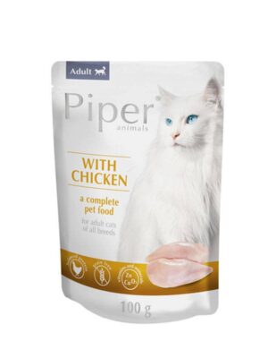 ΥΓΡΗ ΤΡΟΦΗ ΓΑΤΑΣ DOLINA NOTECI PIPER CAT D75200 ADULT ΚΟΤΟΠΟΥΛΟ POUCH 100g