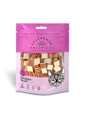 ΛΙΧΟΥΔΙΑ ΓΑΤΑΣ 84081 CELEBRATE FRESHNESS CHICKEN SUSHI FOR CATS 50gr