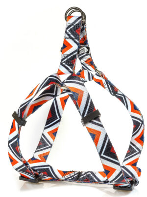 ΣΑΜΑΡΑΚΙ ΣΚΥΛΟΥ ΡΥΘΜΙΖΟΜΕΝΟ ΜΕ ΠΛΑΣΤΙΚΟ ΚΟΥΜΠΩΜΑ GLEE 89329 RED BLACK ZIG ZAG S 15mmx25-45cm