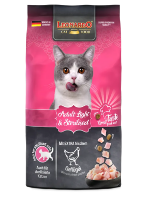 ΓΑΤΟΤΡΟΦΗ LEONARDO ADULT LIGHT & STERILIZED 7.5kg