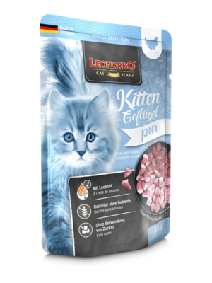 ΥΓΡΗ ΤΡΟΦΗ ΓΑΤΑΣ LEONARDO POUCH KITTEN 85g