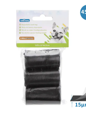 ΣΑΚΟΥΛΕΣ ΠΕΡΙΤΤΩΜΑΤΩΝ NOBLEZA 53070 DEGRADABLE TRASH BAG 3TMX ΜΑΥΡΟ