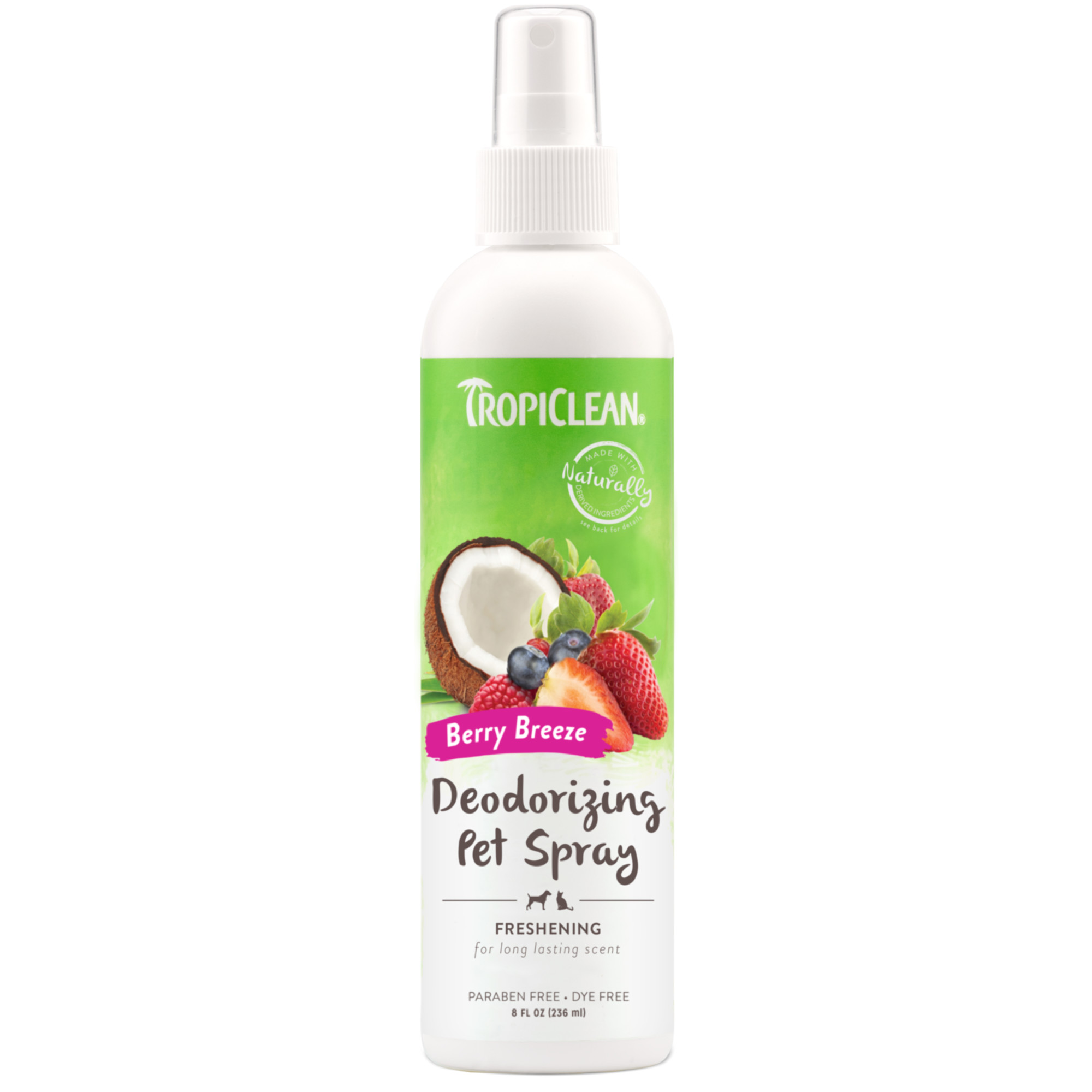 TROPICLEAN DEODORIZING PET SPRAY BERRY BREEZE 236ML