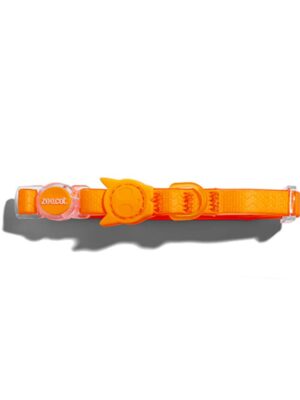 ΠΕΡΙΛΑΙΜΙΟ ΓΑΤΑΣ ΑΔΙΑΒΡΟΧΟ ZEEDOG COLLAR NEOPRO TANGERINE S 20-30cmX1cm