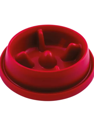 ΜΠΟΛ ΑΡΓΟΥ ΤΑΙΣΜΑΤΟΣ NOBLEZA 38012 SLOW FEEDING BOWL 25.5x23x6.5cm ΚΟΚΚΙΝΟ