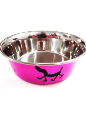 ΜΠΟΛ ΣΚΥΛΟΥ NOBLEZA 041077 PET BOWL 13.8×5.1cm ΡΟΖ