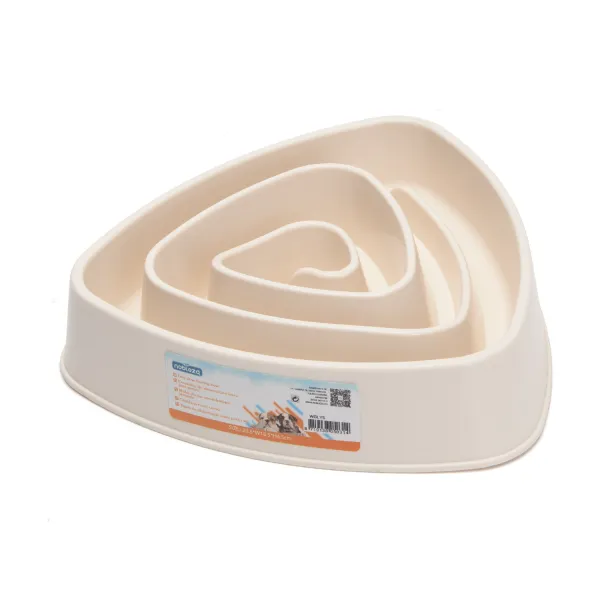NOBLEZA SLOW FEEDING BOWL N50314 ΑΣΠΡΟ