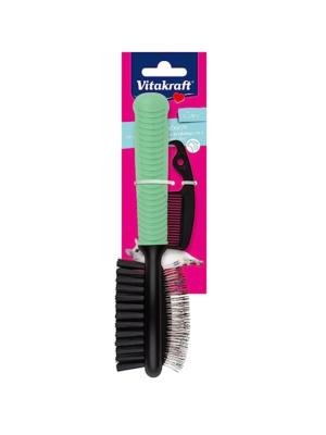 ΒΟΥΡΤΣΑ ΓΑΤΑΣ ΔΙΠΛΗΣ ΟΨΗΣ VITAKRAFT 340625 2in1 GROOMING BRUSH 7cm