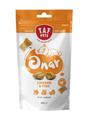 ΛΙΧΟΥΔΙΑ ΓΑΤΑΣ TAF PETS ONAR 21813 CHICKEN-FISH WITH CATNIP 60g