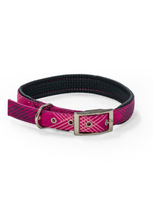 ΠΕΡΙΛΑΙΜΙΟ ΣΚΥΛΟΥ GLEE 88704 NEOPRENE PINK RHOMBUS XS 16mmx41cm