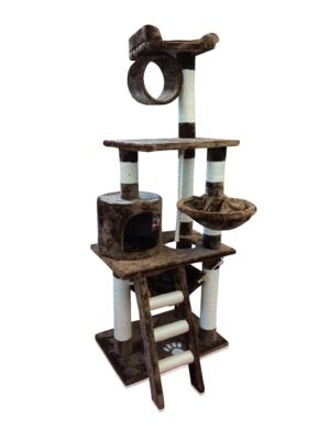 ΟΝΥΧΟΔΡΟΜΙΟ ΓΑΤΑΣ 2534 PET INTEREST CAT PLAYGROUND 60х55х1.55cm MOCHA