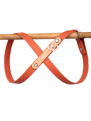 ΣΑΜΑΡΑΚΙ ΣΚΥΛΟΥ UNICORD HARNESS COLLOR BLOCKING ΚΑΝΕΛΙ-ΡΟΖ L 120-140cm 25mm