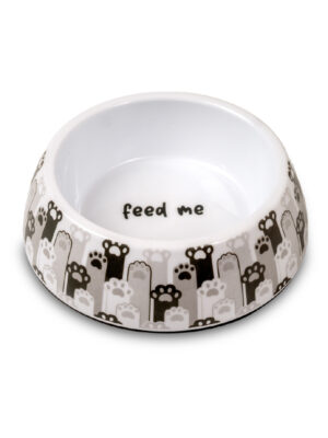 ΜΠΟΛ ΣΚΥΛΟΥ GLEE 85779 PAWS M 14,5x6x17,5cm 500ml ΛΕΥΚΟ