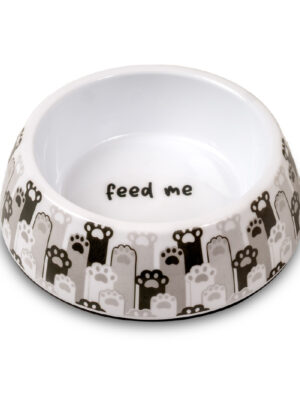 ΜΠΟΛ ΣΚΥΛΟΥ GLEE 85778 PAWS S 11,5×4,2x14cm 225ml ΛΕΥΚΟ