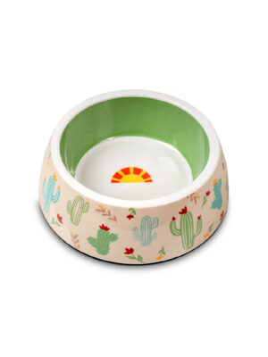 ΜΠΟΛ ΣΚΥΛΟΥ GLEE 85784 CACTUS M 17,5x7x22cm 500ml ΠΡΑΣΙΝΟ