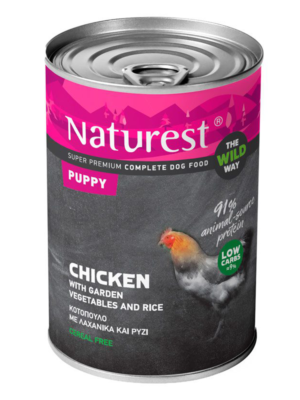 ΚΟΝΣΕΡΒΑ ΣΚΥΛΟΥ NATUREST 1403-N PUPPY CHICKEN 400g