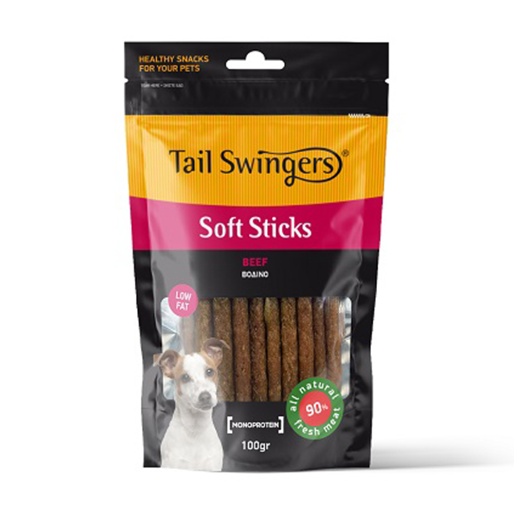 TAIL SWINGERS 1120 SOFT STICKS BEEF 100g