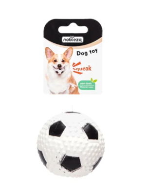 ΠΑΙΧΝΙΔΙ ΣΚΥΛΟΥ NOBLEZA 86662 SQUEAKY LATEX TOY FOOTBALL 8cm
