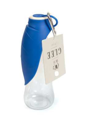 ΠΑΓΟΥΡΙ ΝΕΡΟΥ ΜΕ ΣΙΛΙΚΟΝΗ GLEE DRINKING BOTTLE 85136 20.6×8.3 600ml ΜΠΛΕ