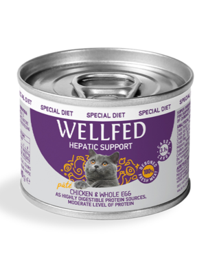 ΚΟΝΣΕΡΒΑ ΓΑΤΑΣ WELLFED 14702 HEPATIC DIET PATE CHICKEN-WHOLE EGG 200g