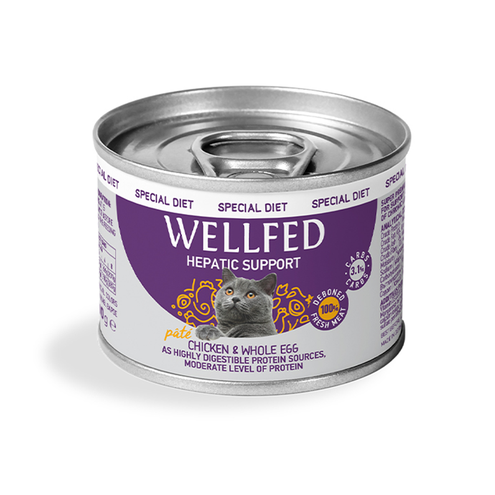 WELLFED 14702 HEPATIC DIET PATE CHICKEN-WHOLE EGG 200g