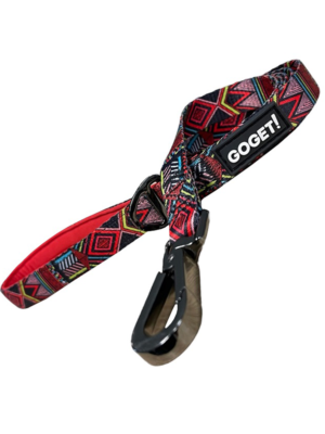 ΟΔΗΓΟΣ ΣΚΥΛΩΝ PET INTEREST 33822 GO GET LEASH NEOP/NE KALEIDOSCOPE RED 1.5mmx1.20cm S