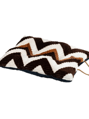 ΜΑΞΙΛΑΡΑ WOOFMODA 915-1409 Νο2 60×80cm ZIG ZAG ΚΑΦΕ