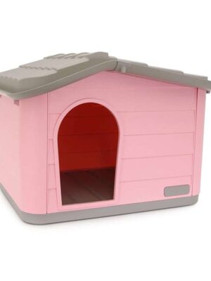 ΣΠΙΤΑΚΙ ΣΚΥΛΟΥ MP BERGAMO CUCCIA PRINCESS MINI Νο1 60Χ50Χ41cm ΓΚΡΙ-ΡΟΖ