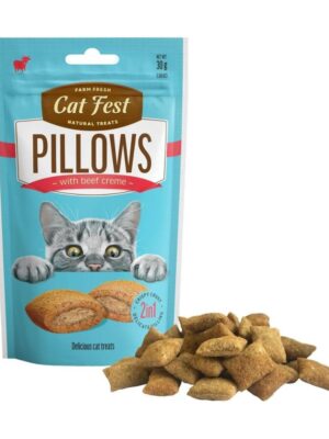 ΛΙΧΟΥΔΙΕΣ ΓΑΤΑΣ CAT FEST PILLOWS 83DF201 ΚΡΕΜΑ ΜΟΣΧΑΡΙ 30g