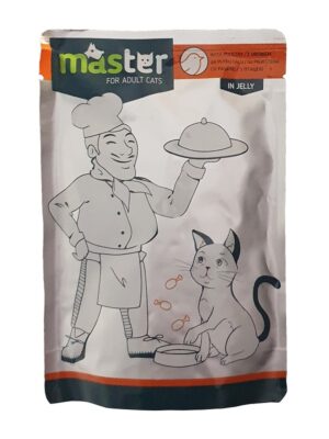 ΥΓΡΗ ΤΡΟΦΗ ΓΑΤΑΣ MASTER M005 ADULT ΠΟΥΛΕΡΙΚΑ 80g