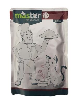 ΥΓΡΗ ΤΡΟΦΗ ΓΑΤΑΣ MASTER M006 ADULT ΚΡΕΑΣ 80g