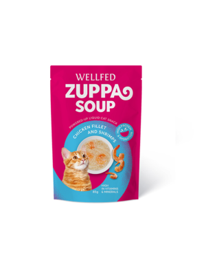ΣΟΥΠΑ ΓΑΤΑΣ WELLFED 21101 ZUPPA SOUP ΚΟΤΟΠΟΥΛΟ & ΓΑΡΙΔΕΣ 85g