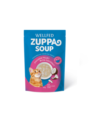 ΣΟΥΠΑ ΓΑΤΑΣ WELLFED 21102 ZUPPA SOUP ΚΟΤΟΠΟΥΛΟ & ΚΑΡΥΔΑ 85g