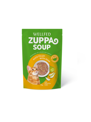 ΣΟΥΠΑ ΓΑΤΑΣ WELLFED 21104 ZUPPA SOUP ΠΑΠΙΑ & ΑΧΛΑΔΙ 85g