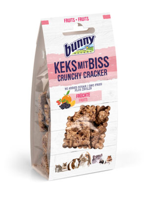 ΛΙΧΟΥΔΙΑ ΓΙΑ ΚΟΥΝΕΛΙΑ BUNNY NATURE 11626 CRUNCHY CRACKER ΜΕ ΦΡΟΥΤΑ 50g