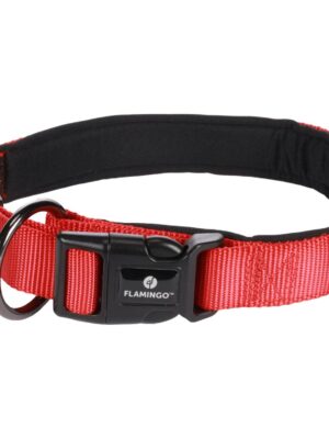 ΠΕΡΙΛΑΙΜΙΟ ΣΚΥΛΟΥ FLAMINGO 521412 COLLAR ABBI L 50-55cm 25mm ΚΟΚΚΙΝΟ