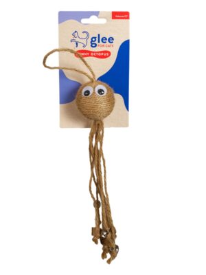 ΠΑΙΧΝΙΔΙ ΓΑΤΑΣ GLEE 91089 FUNNY OCTOPUS ΜΕ JUTE 30x5cm