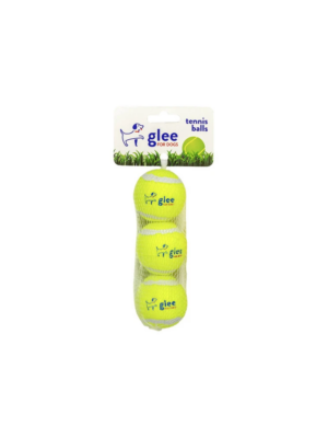 ΠΑΙΧΝΙΔΙ ΣΚΥΛOY GLEE TENNIS BALLS 91000 4cm ΚΙΤΡΙΝΟ