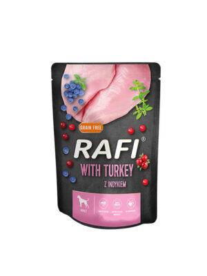 ΥΓΡΗ ΤΡΟΦΗ ΣΚΥΛΟΥ RAFI ADULT D78068 ΠΑΤΕ ΓΑΛΟΠΟΥΛΑ BLUEBERRY&CRANBERRY POUCH 300g