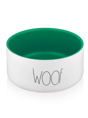 ΜΠΟΛ ΦΑΓΗΤΟΥ/ΝΕΡΟΥ SW055 BOWL WALL WOOF 16cm ΑΣΠΡΟ-ΠΡΑΣΙΝΟ