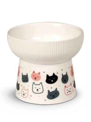 ΚΕΡΑΜΙΚΟ ΜΠΟΛ ΥΠΕΡΥΨΩΜΕΝΟ GLEE GB042 MUZZLES 12,3×10,2×10,5cm 250ml ΓΚΡΙ