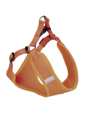 ΣΑΜΑΡΑΚΙ ΣΚΥΛΩΝ NOBBY 80623-04 ANATOMIC HARNESS MESH REFLECT XXS 28-33cm+32cmx10mm ΠΟΡΤΟΚΑΛΙ